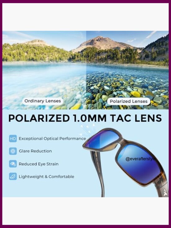 Polarized Sport Sunglasses with Grilamid Frames for Driving Fishing Cycling main image 5